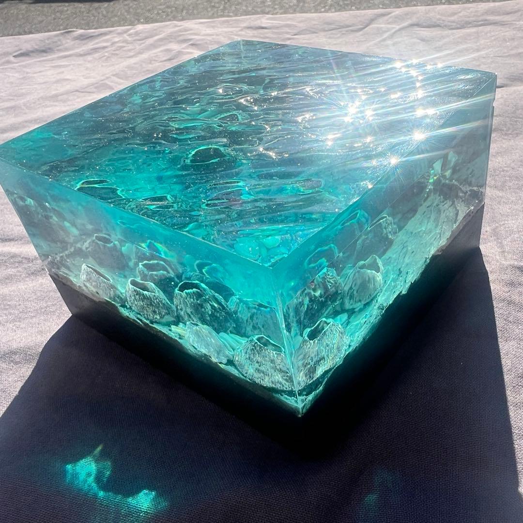 【波紋アート】Real Ocean／barnacle／フジツボ／10cmプリズム