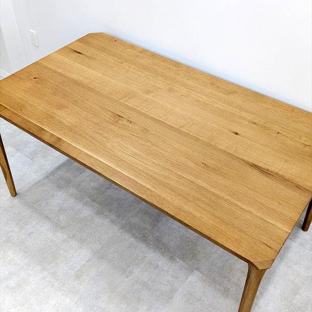 天然木オーク材ダイニングテーブル（4人用）