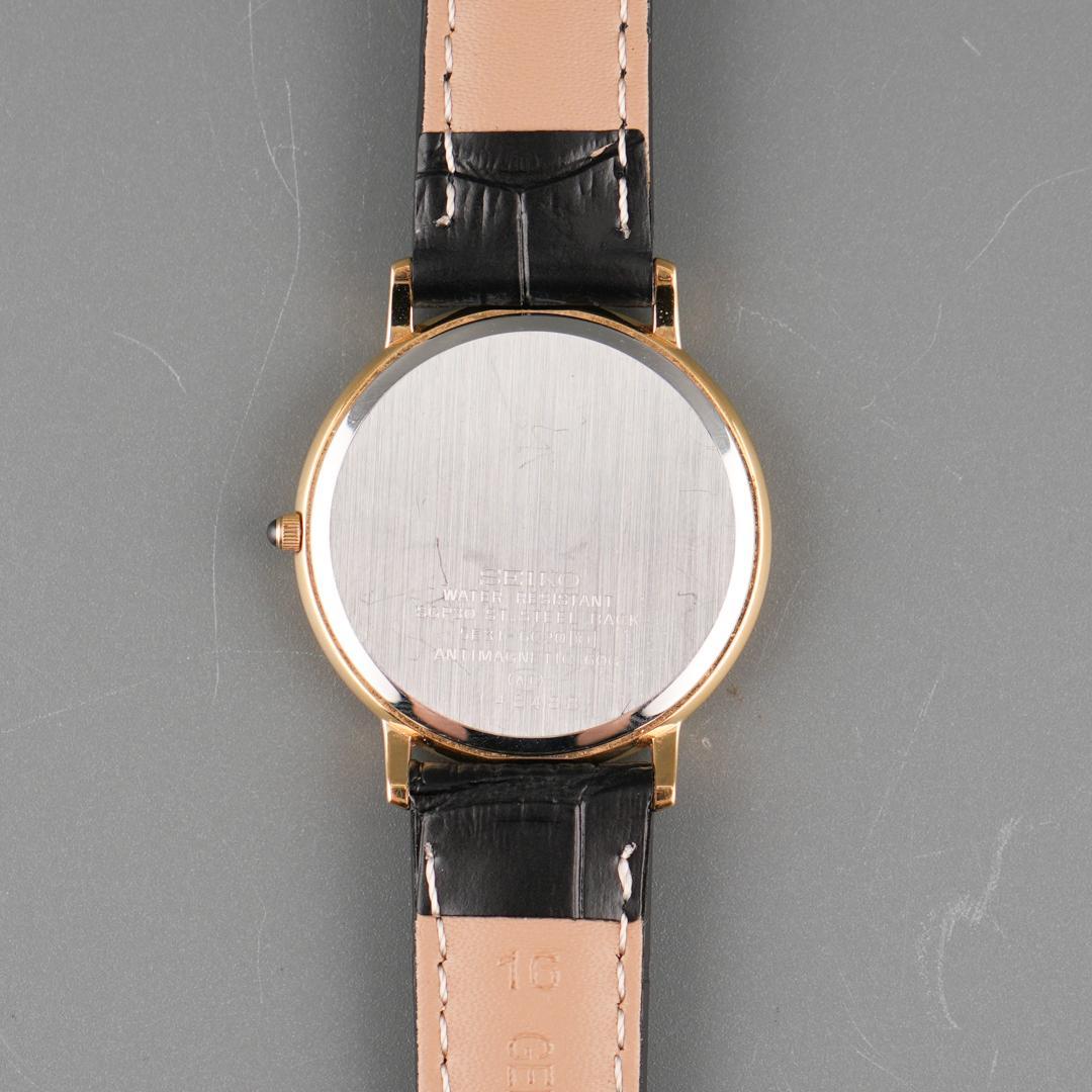 稼働 SEIKO DOLCE ゴールド 腕時計 新品電池 新品ベルト クォーツ