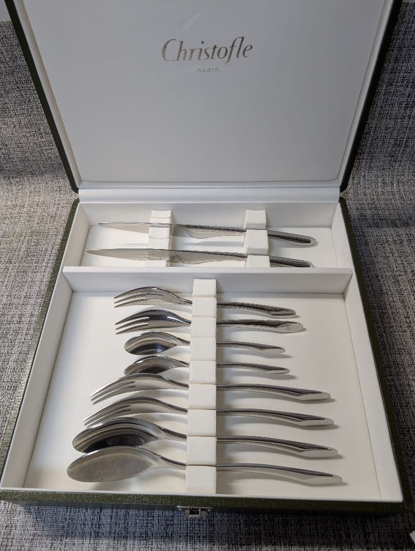 Christofle Hekla カトラリーセット 10点　中古