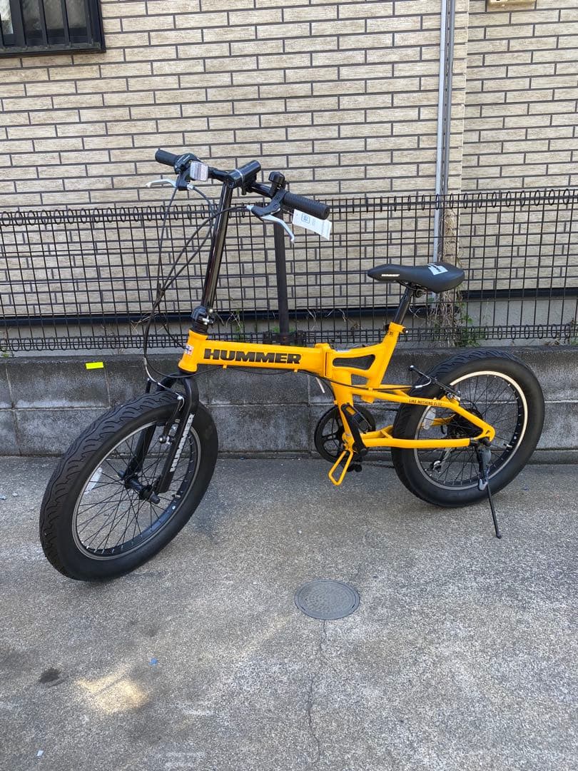 直接引取のみ【美品】HUMMER FDB206FAT-BIKE 20インチ