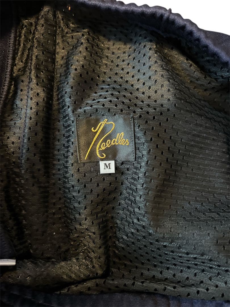【美品】Needles トラックパンツ NS246 ネイビー×パープル Mサイズ