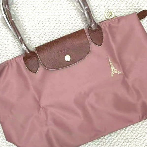 LONGCHAMP プリアージュ トートバッグ L エッフェル塔 刺繍