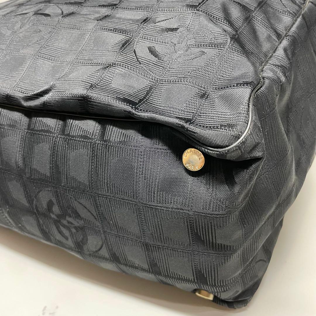 r*♡様 CHANEL ニュートラベルラインMM シャネル ブラック トートバッ