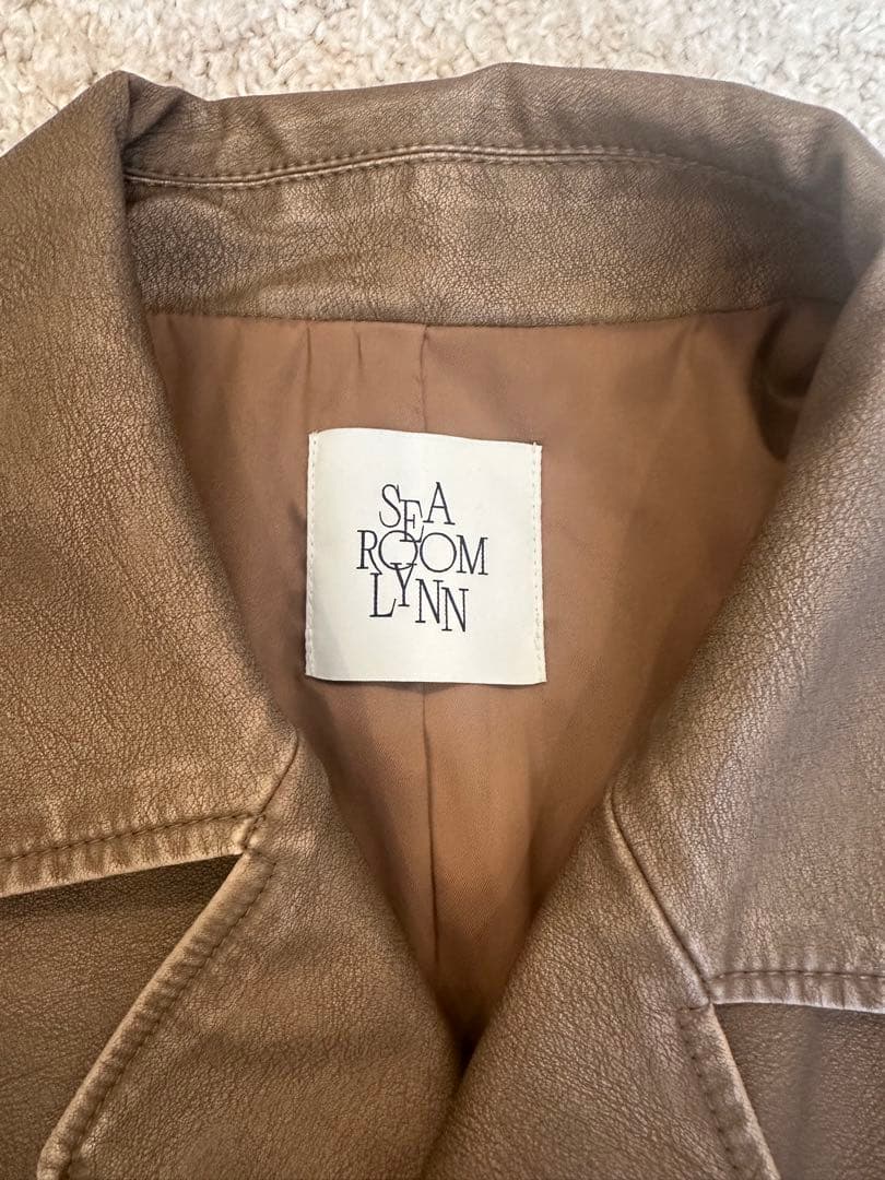 Sea Room lynn Vintage wash ECOレザーライダース