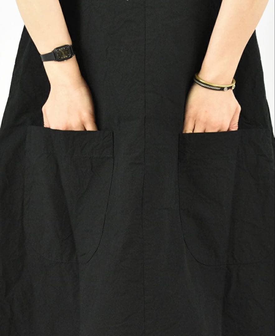 Sarahwear コットンリネンダンプサロペットジャンパースカート