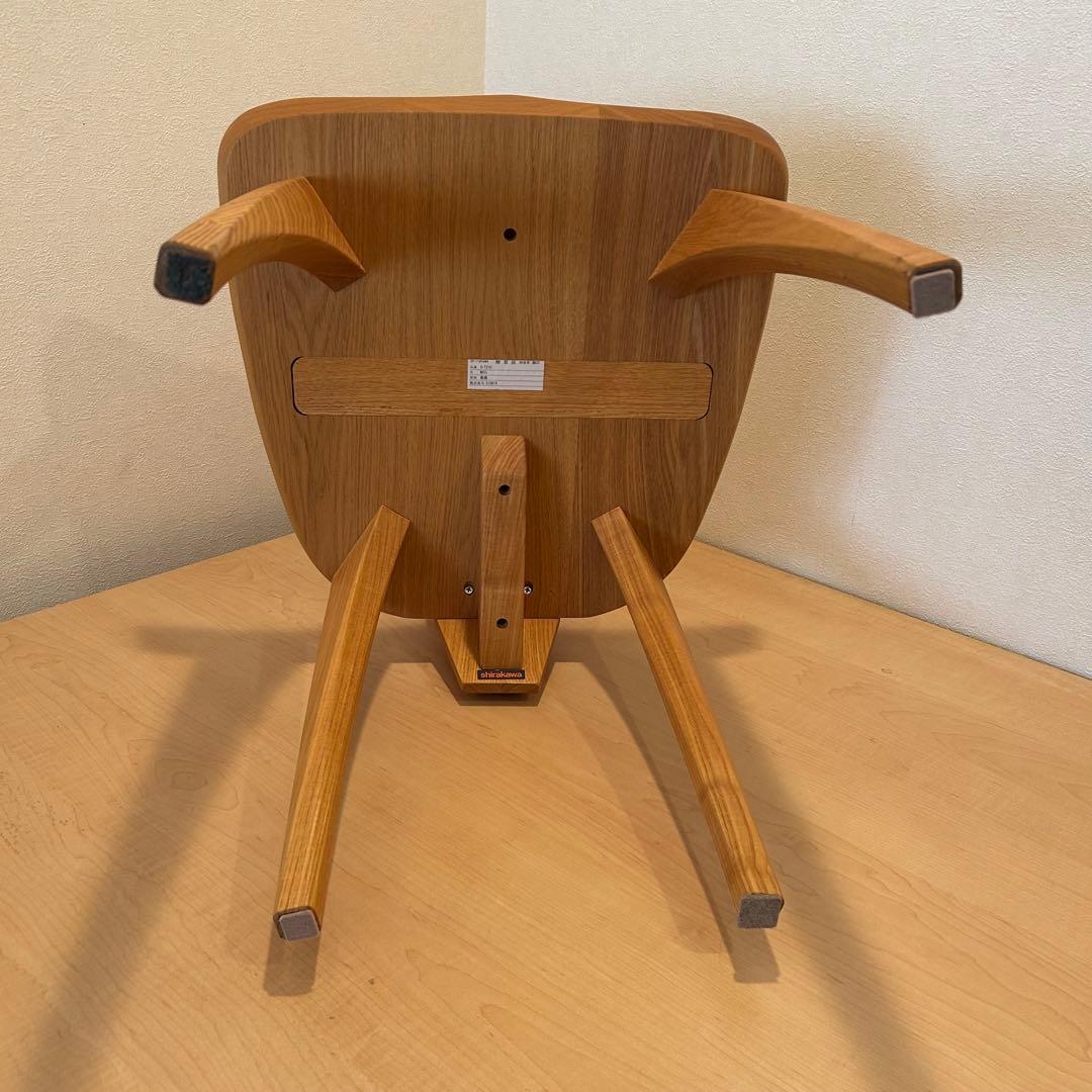 シラカワ 飛騨の匠工房シリーズ ダイニングチェア 2脚 直接引き取り可能