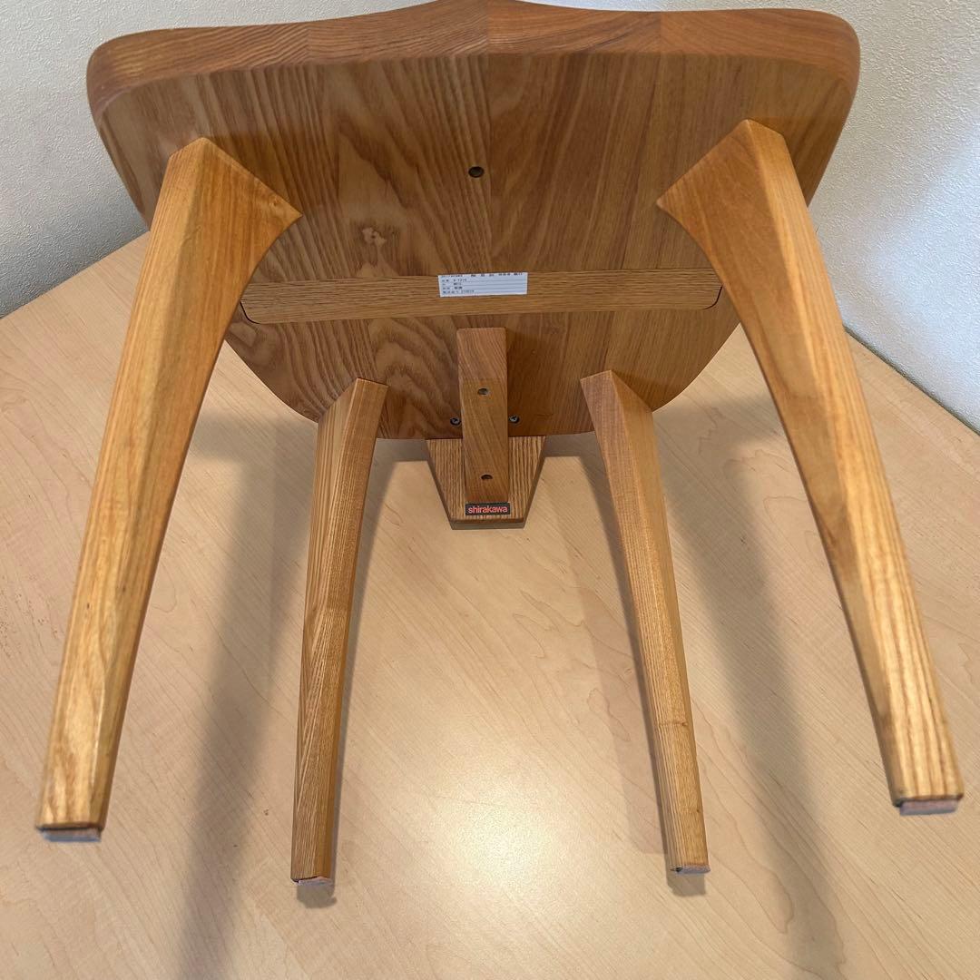 シラカワ 飛騨の匠工房シリーズ ダイニングチェア 2脚 直接引き取り可能