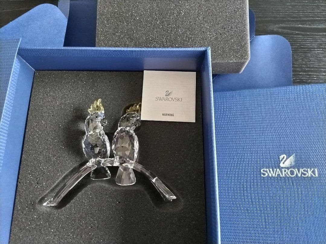 Swarovski 　鳥　オウム　置物