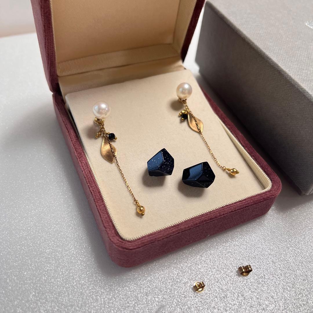 agate クリスマス限定ピアスセット　箱あり