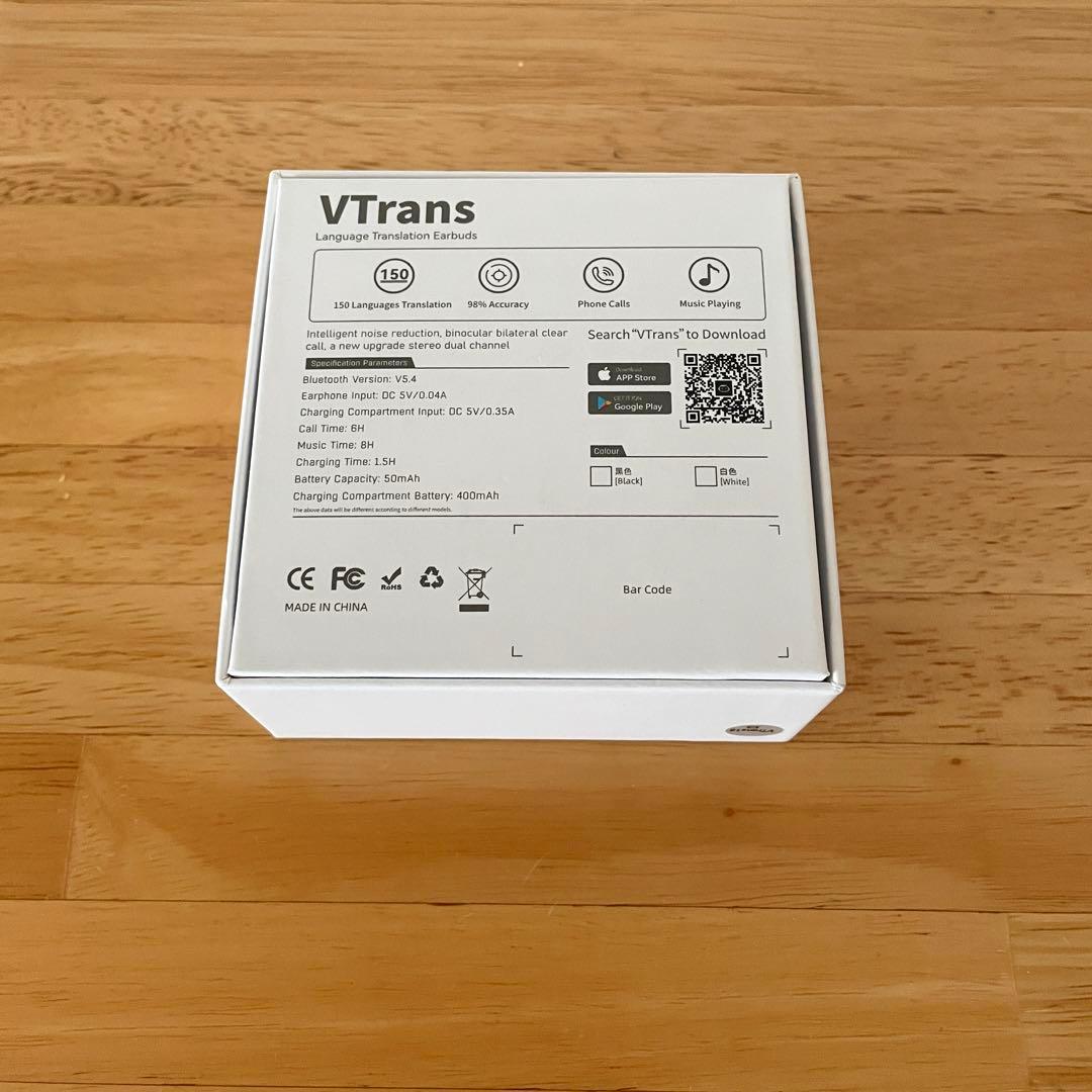 VTrans AI Earphone 言語翻訳機能付き