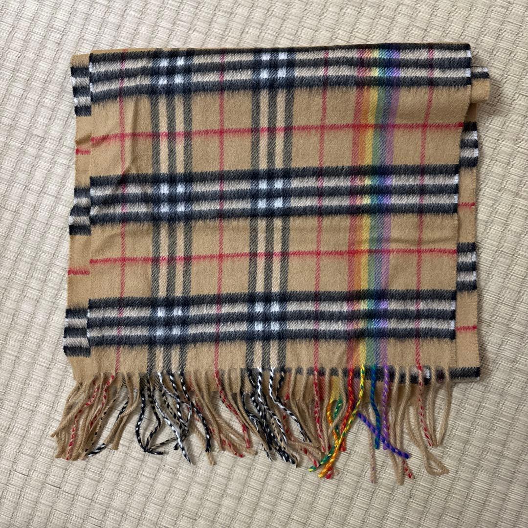 Burberry ベイリー期レインボー　マフラー