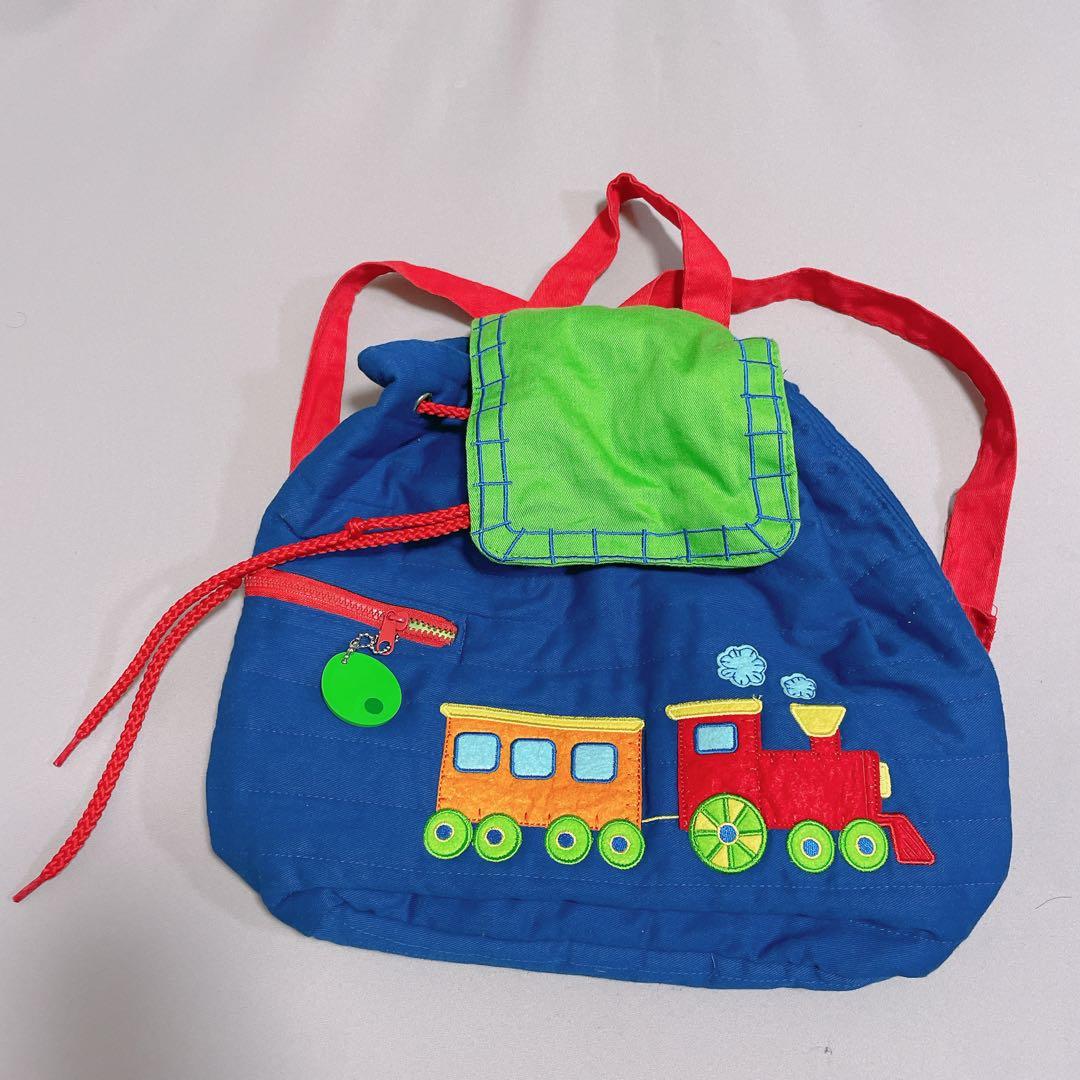 suu様おまとめ　41.列車刺繍リュック