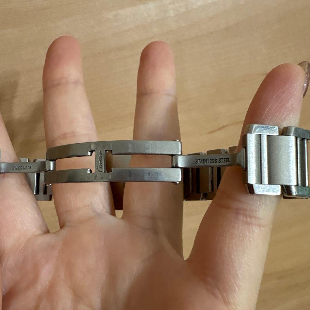 美品　Cartier カルティエ　タンクフランセーズ　SM ピンクシェル