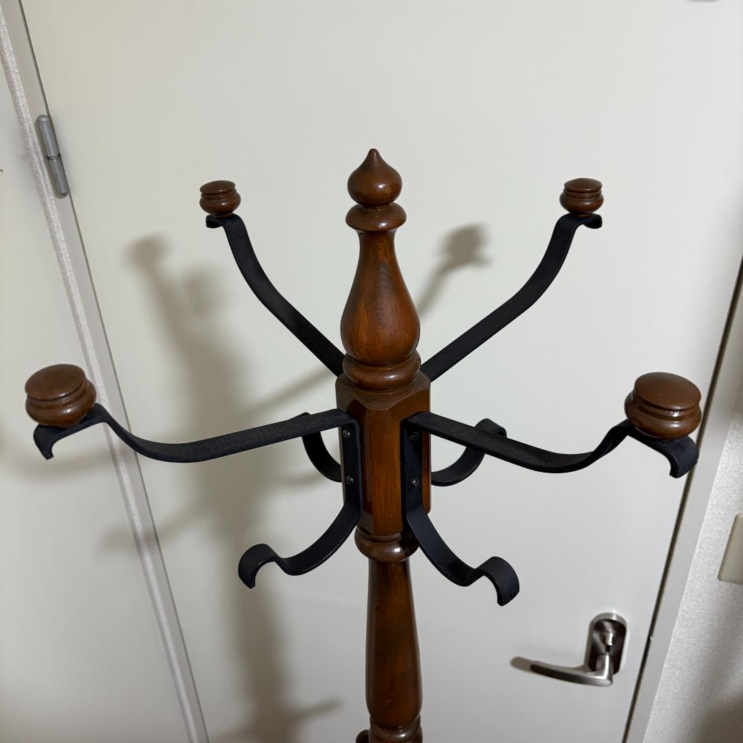 【高級】Karimoku コロニアル ポールハンガー カリモク アンティーク