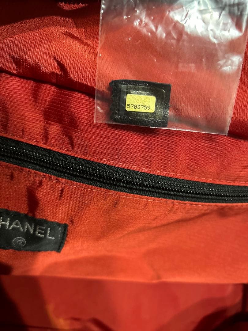 【CHANEL 】シャネル 旧トラベルライン ボストンバッグ ブラック