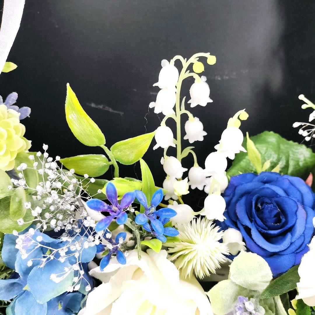 商品名【葵衣】ゆきこ❤️ローズとすずらんのフラワーリース 春リース