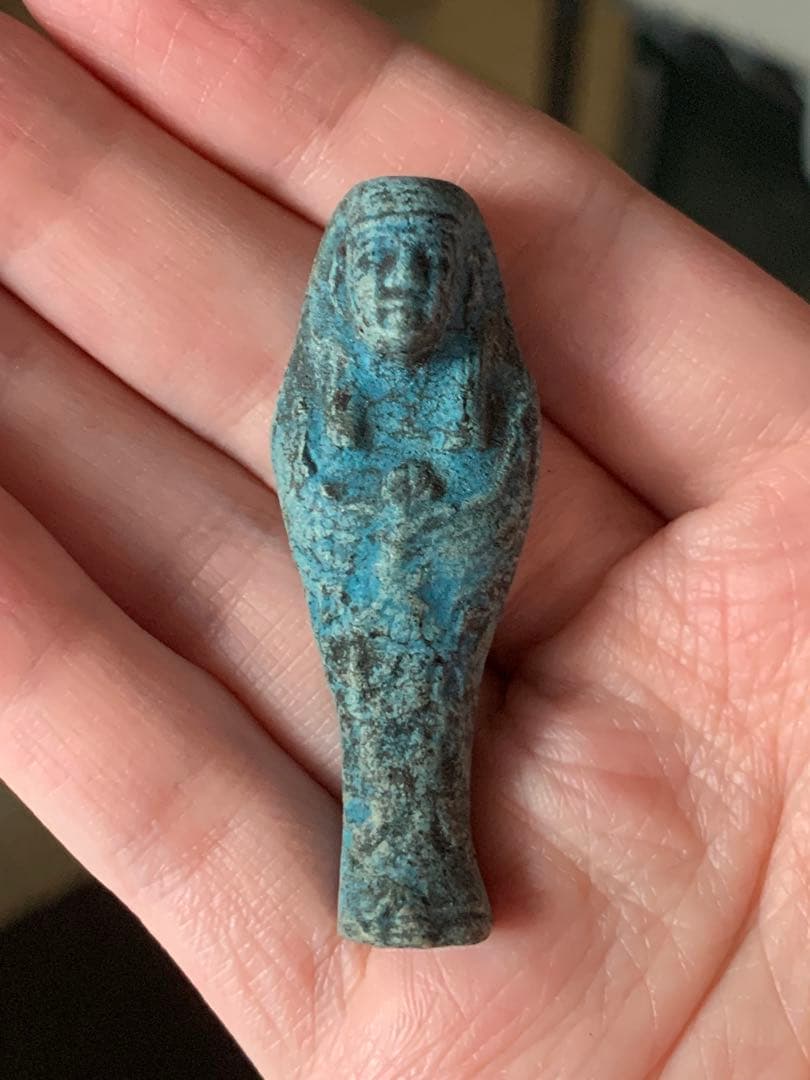 古代エジプト　出土　ファイアンス製　ウシャブティ　ガンダーラ　ホルス　スカラベ