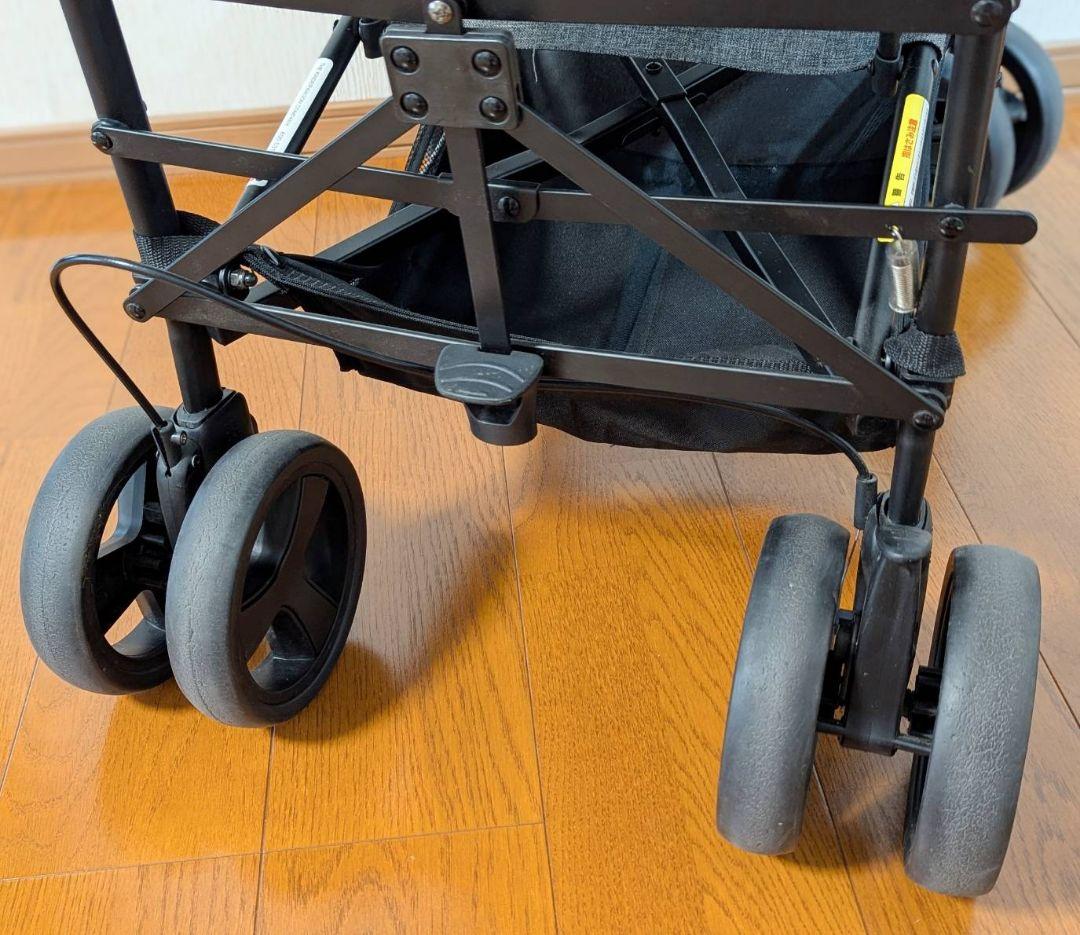 日本育児 キンダーワゴン DUOシティHOP 二人乗りベビーカー