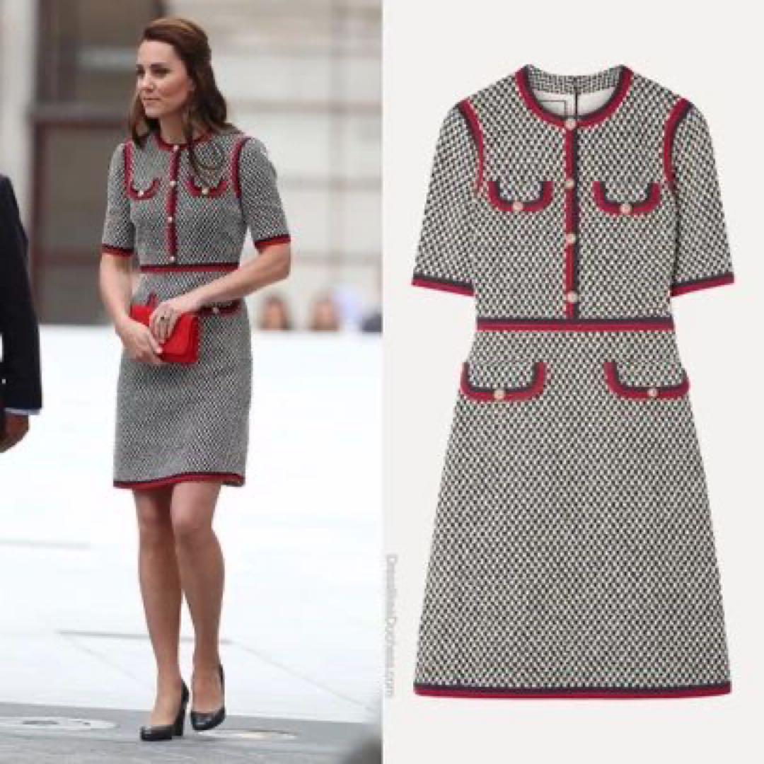 Valentino ツイードワンピース キャサリン妃着用