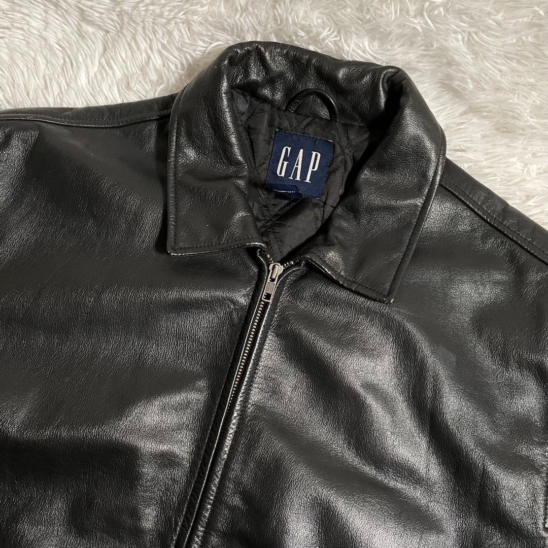 オールドギャップ レザージャケット 襟付き 本革 牛革
