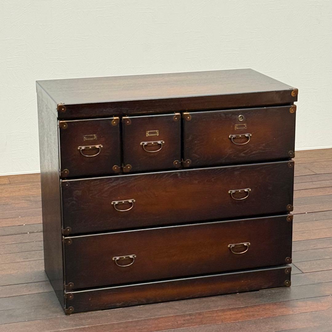 H110K63a 和製アンティーク 和箪笥 3段