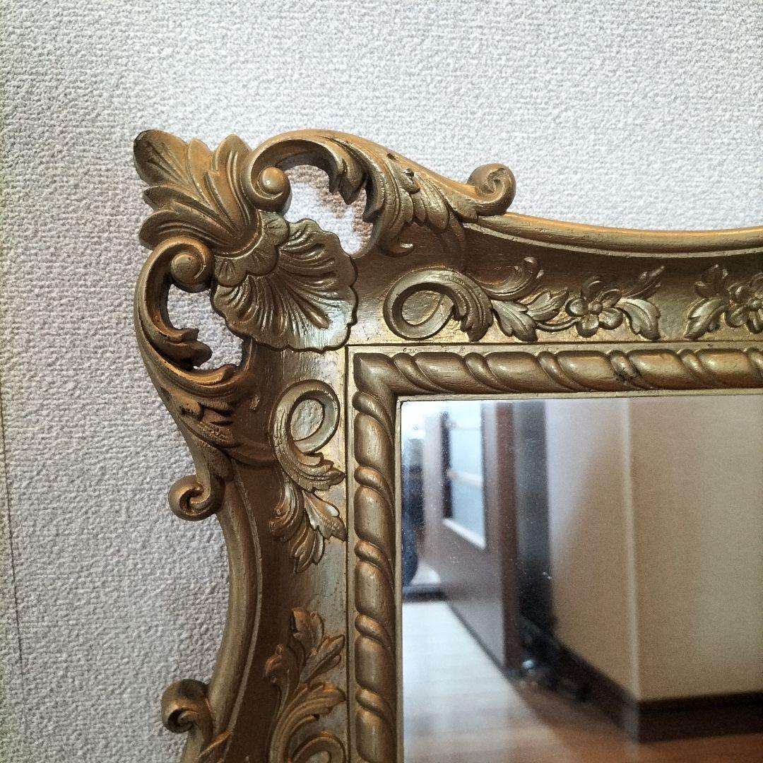 クラシック　アンティーク　壁掛け鏡　ミラー　京都