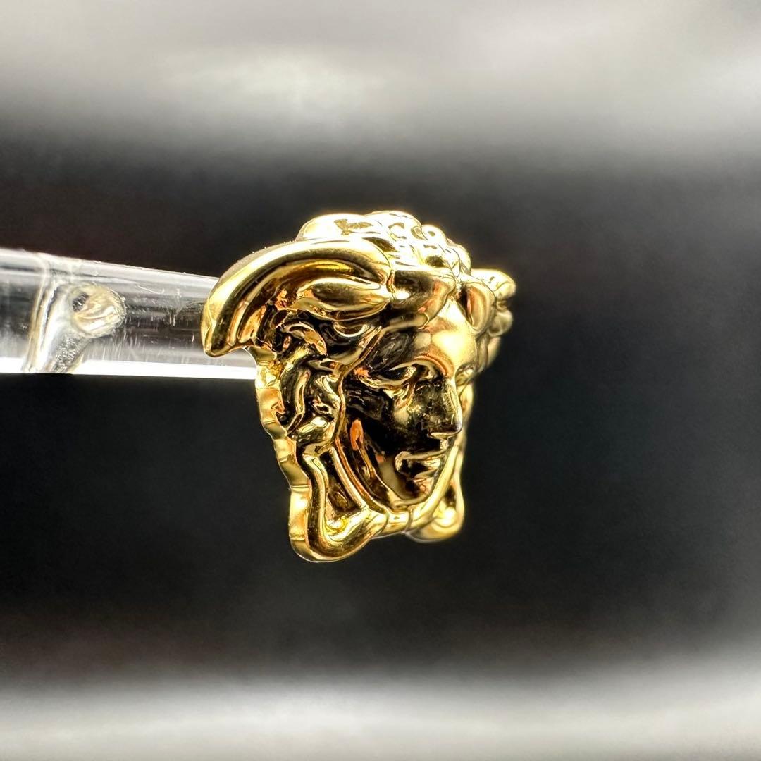 極美品✨　VERSACE　ピアス　メデューサ　グレカ　ロゴ　刻印　1279