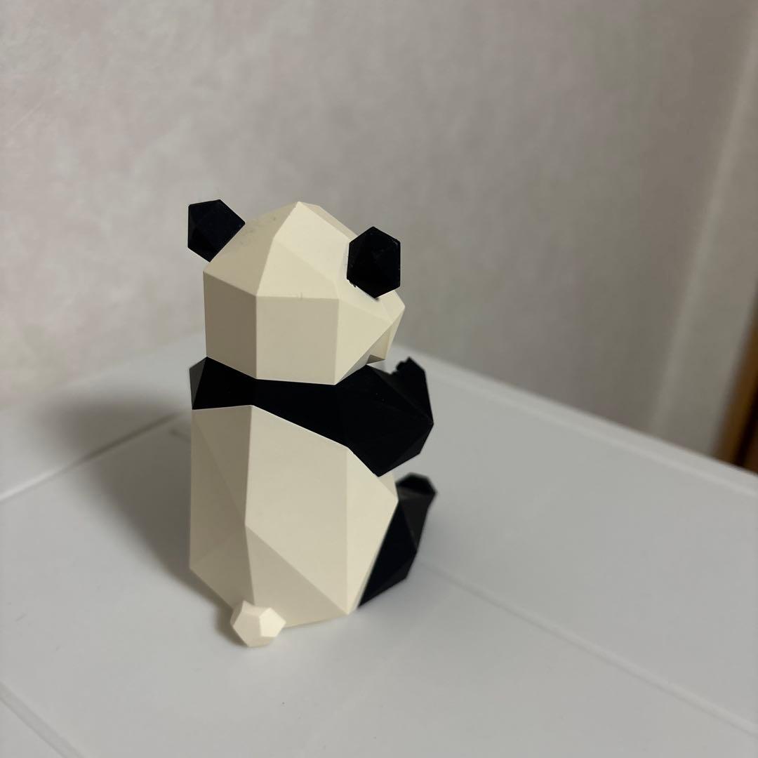 ポリゴンスタイル パンダフィギュア