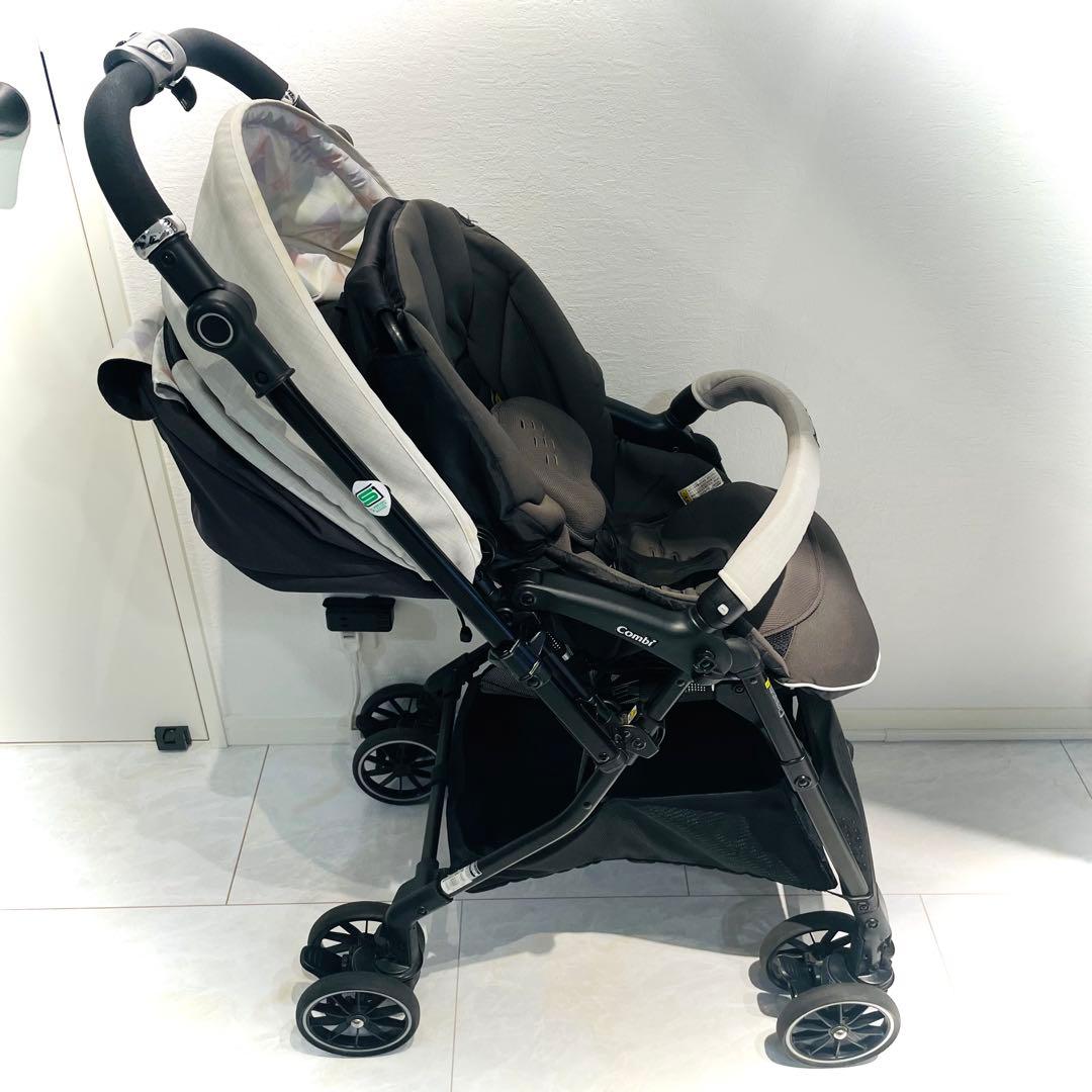 【超美品】コンビ ベビーカー スゴカルa 4キャス コンパクトダイヤモンドグレー