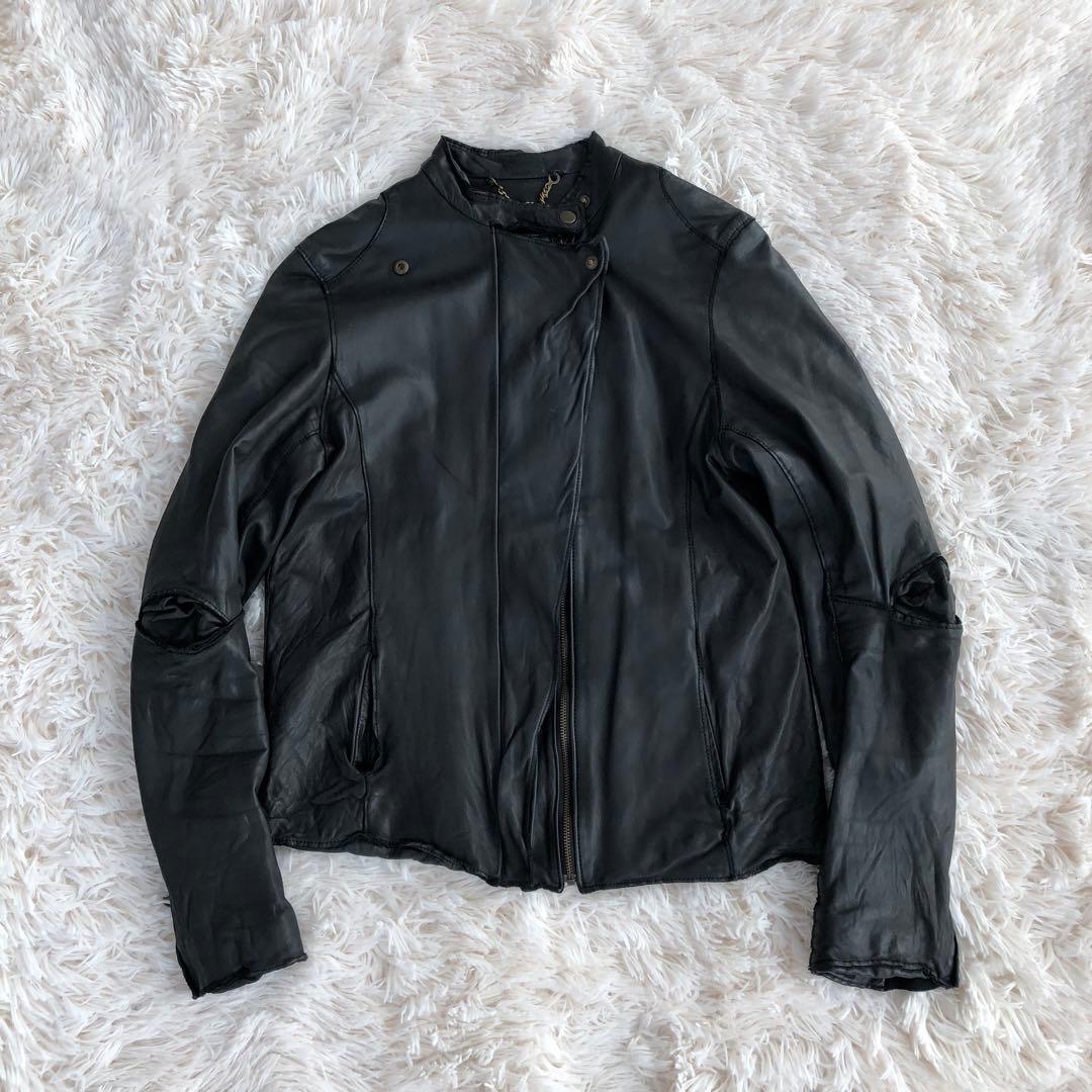 L‘Appartement×Sisiiアパルトモンレザージャケットブラック黒牛革
