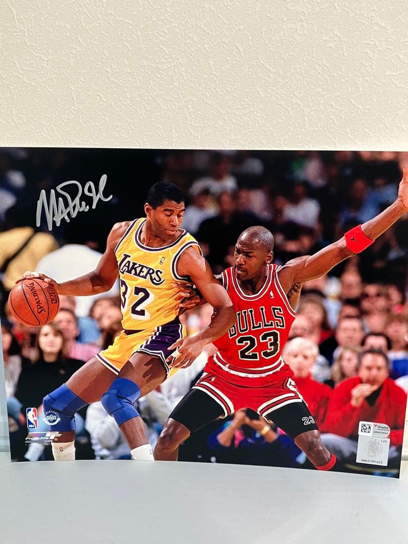 NBAサイン マジック・ジョンソン氏 直筆サイン　証明書有り