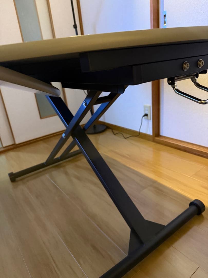 ガス昇降式リフティングテーブル　 幅120cm 高さ38cm〜78cm
