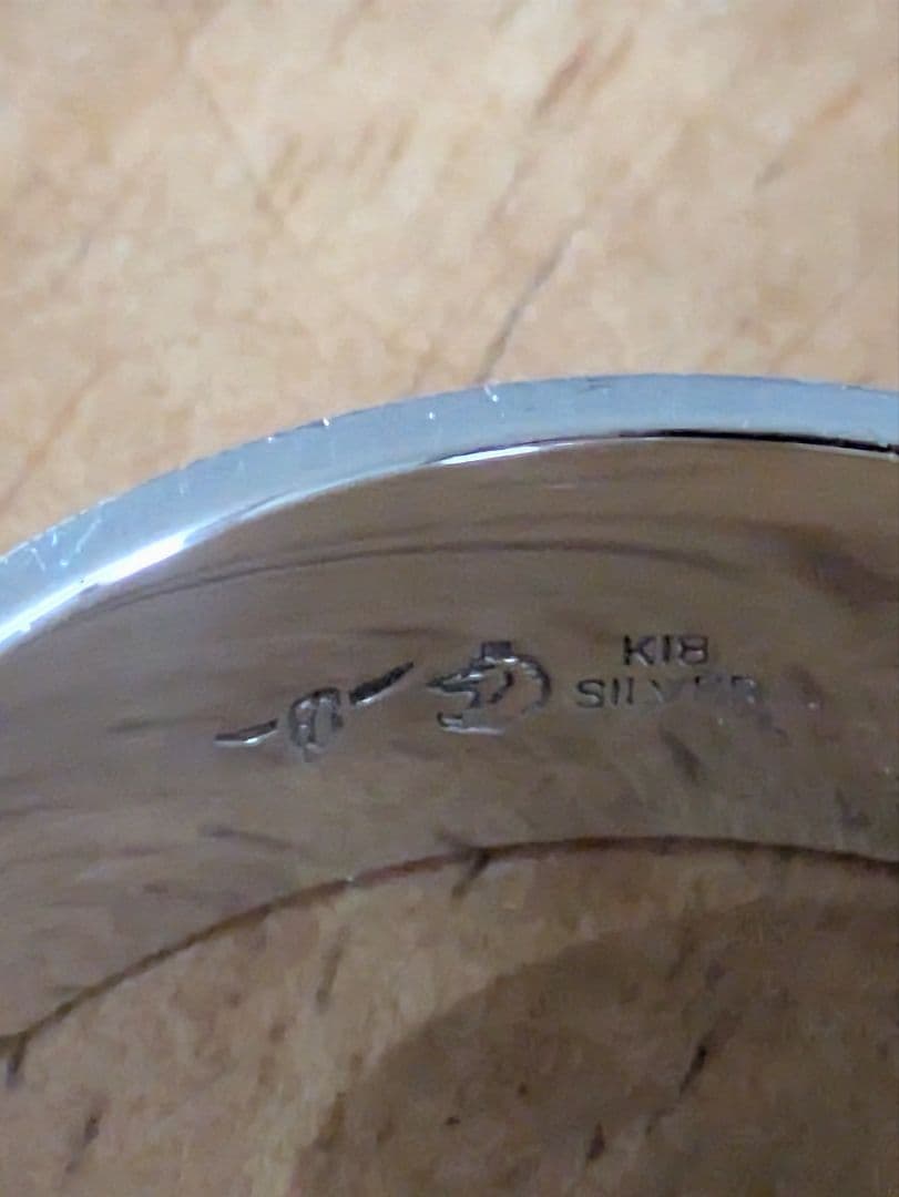 タディアンドキング　k18メタル付きバングル