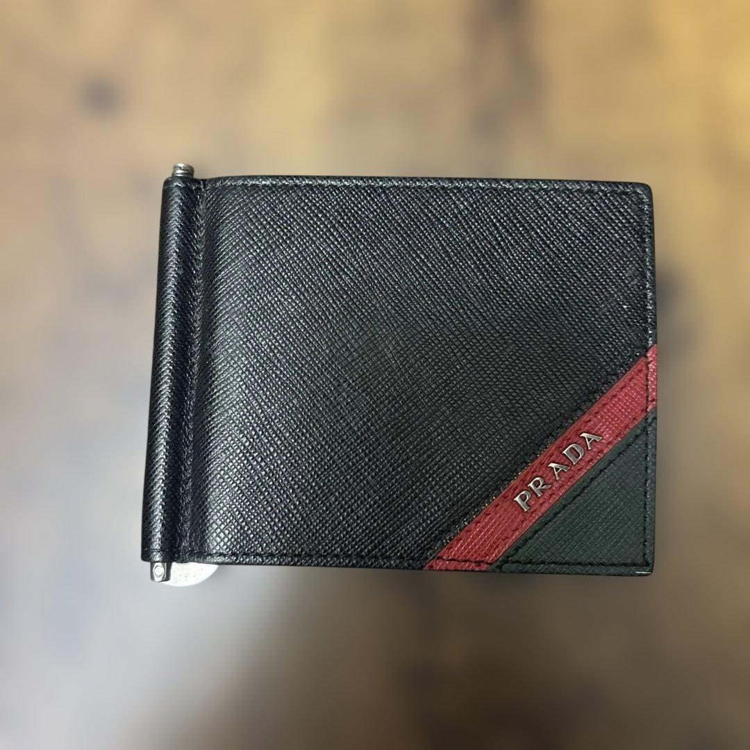 【SUN出品】PRADA レザー マネークリップ