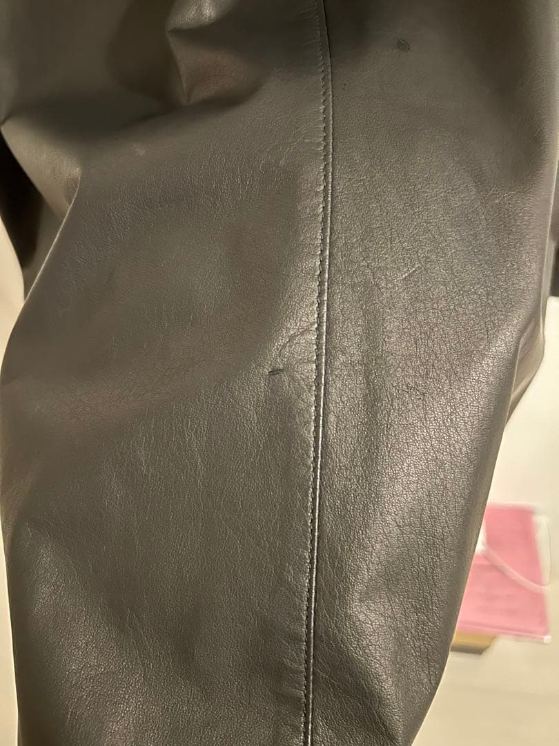 COMOLI レザーシャツ