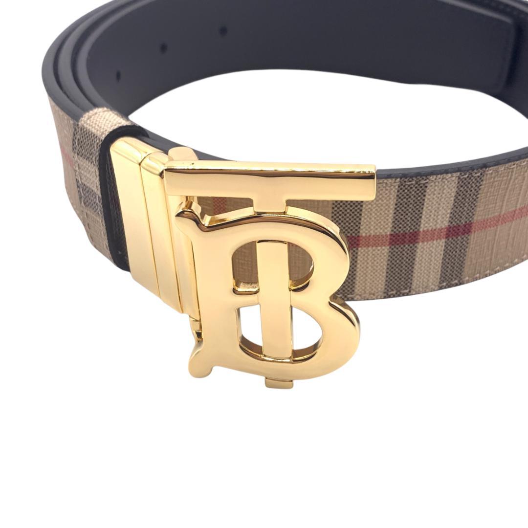 美品★Burberry　バーバリー　ベルト　リバーシブル101-111cm