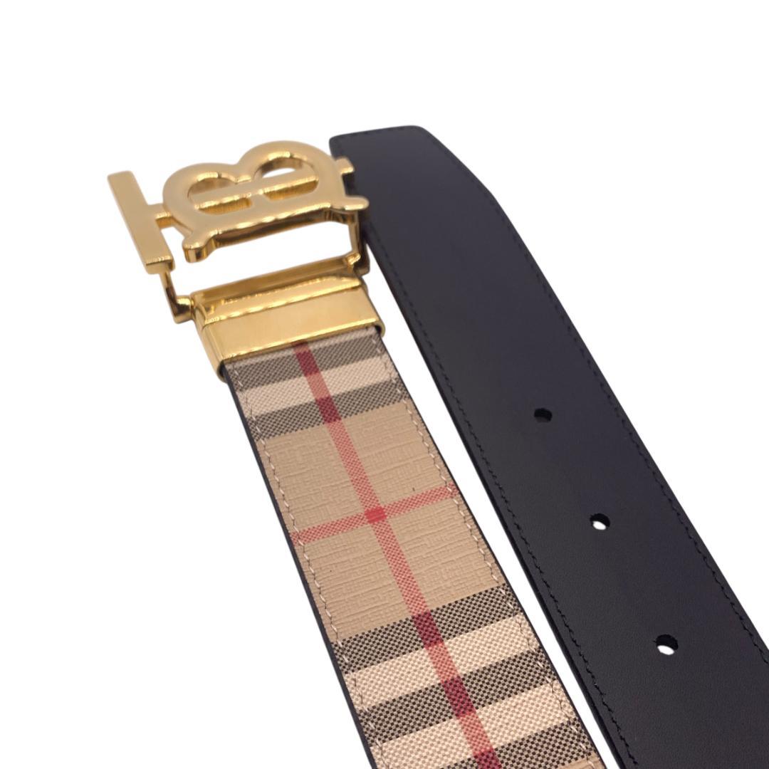 美品★Burberry　バーバリー　ベルト　リバーシブル101-111cm