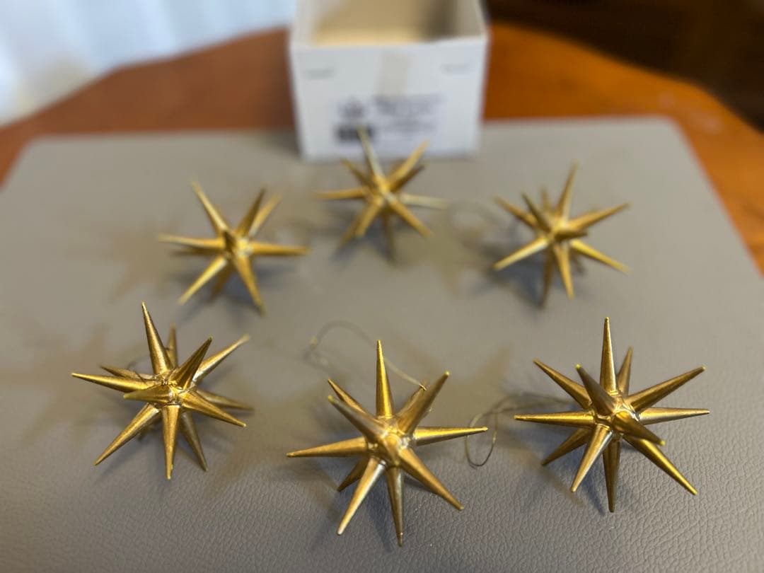 ベツレヘムの星GD小　6個セット　収納箱付き