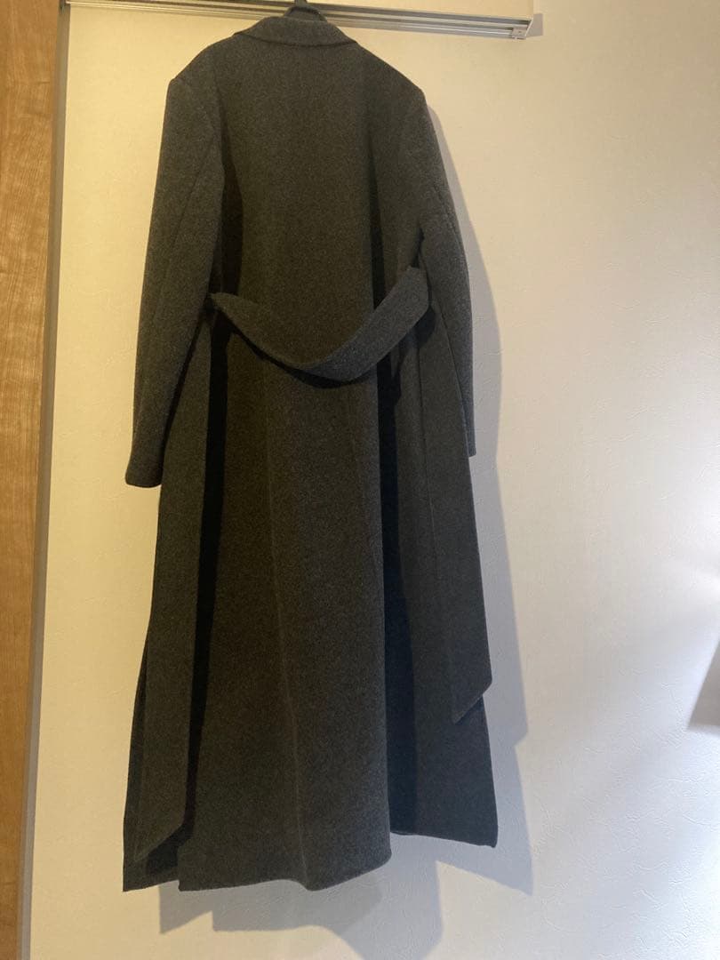 anuans リバーロングチェスターコート （CHARCOALGREY）