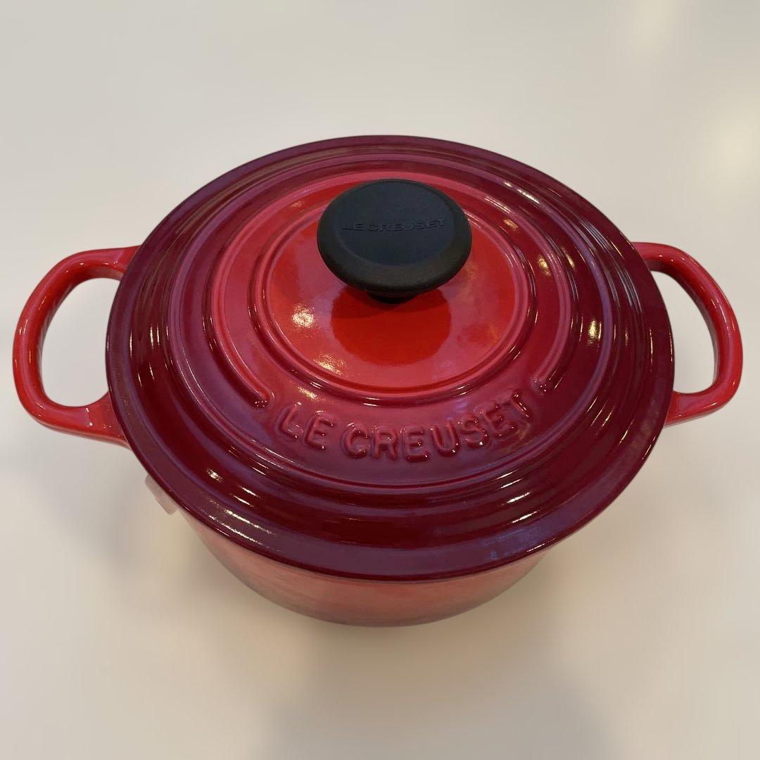 LE CREUSET 廃盤ココットロンド18cm両手鍋 取扱説明書付き