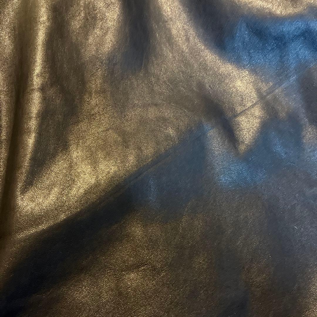 ショット黒 シングルライダース レザージャケット36