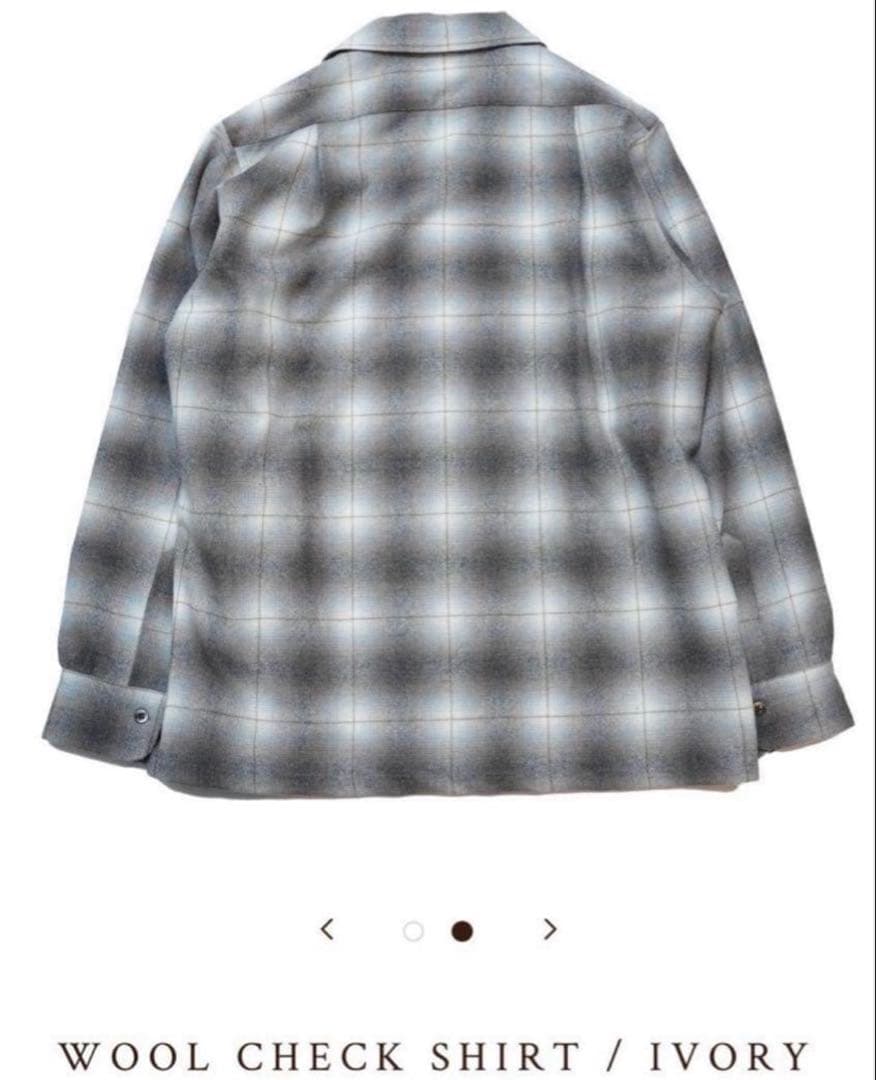 トップス SC subculture WOOL CHECK SHIRT 3