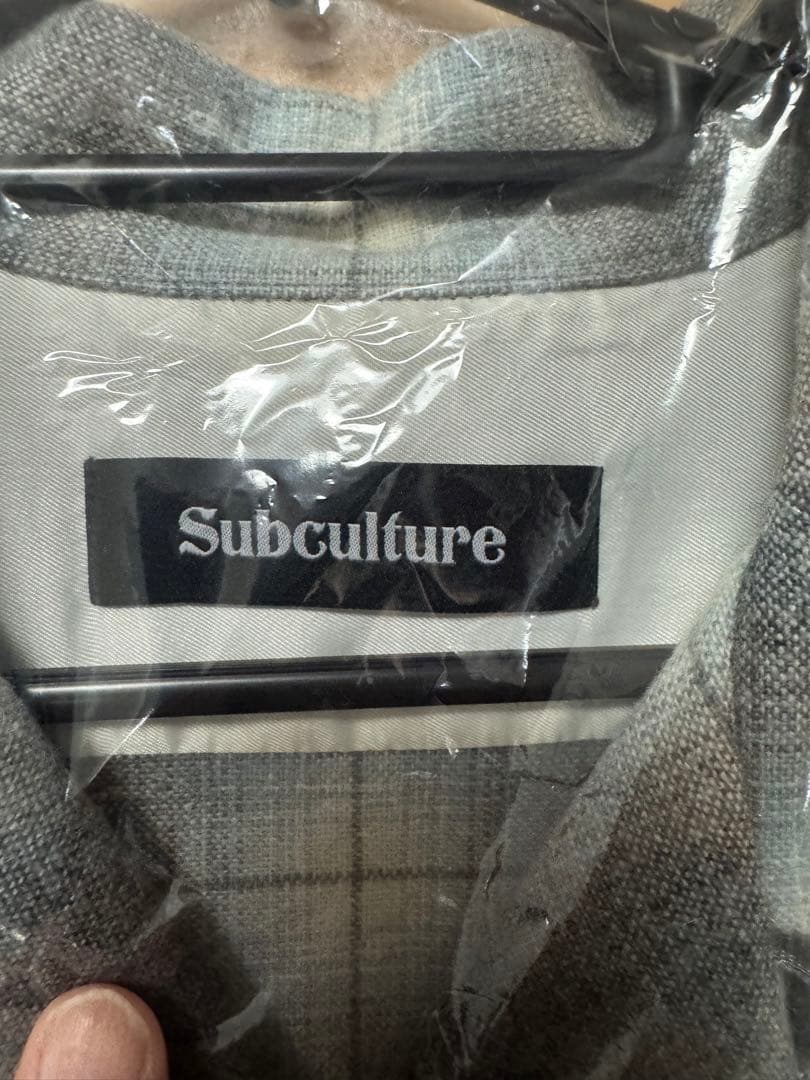 トップス SC subculture WOOL CHECK SHIRT 3