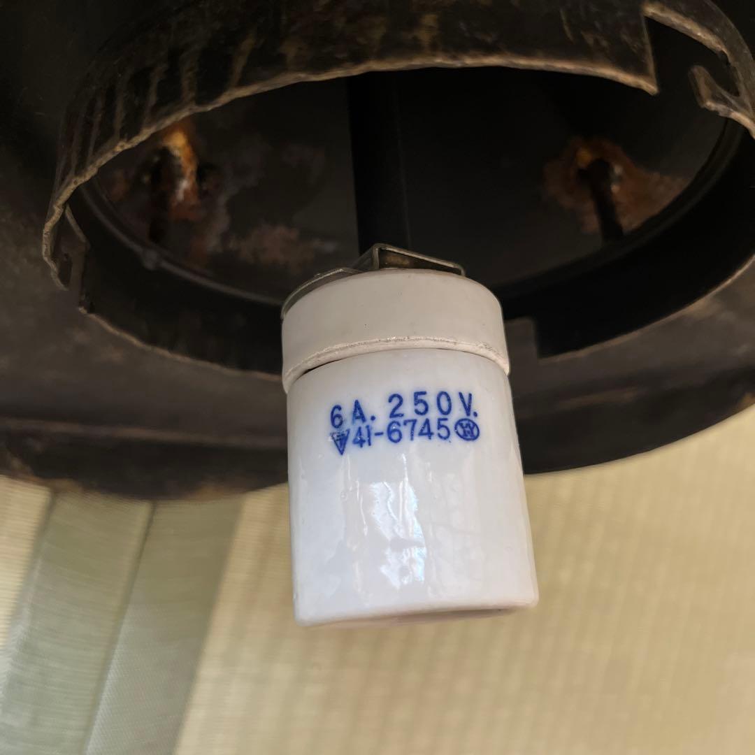 超希少　アンティーク　琥珀色　照明　天井吊　ガラス＆鉄製 E26 LED対応
