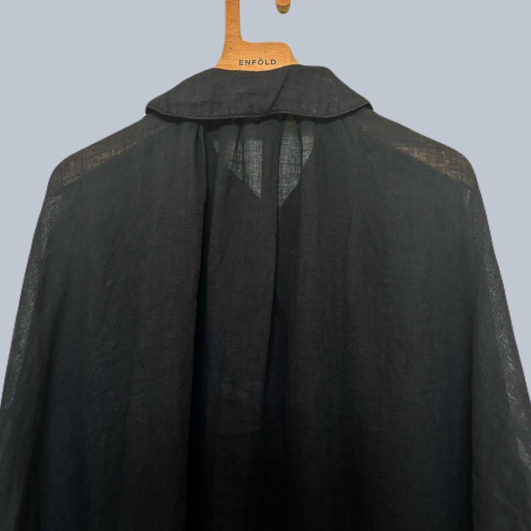 nest Robe リネンガーゼルーズスクエアシャツ