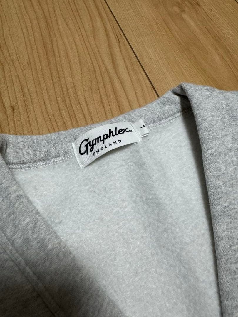 Gymphlex ジムフレックス　スウェットカーディガン　裏起毛