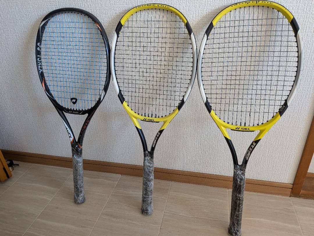 YONEX EZONE XI・RDS001 ラケット 3本セット
