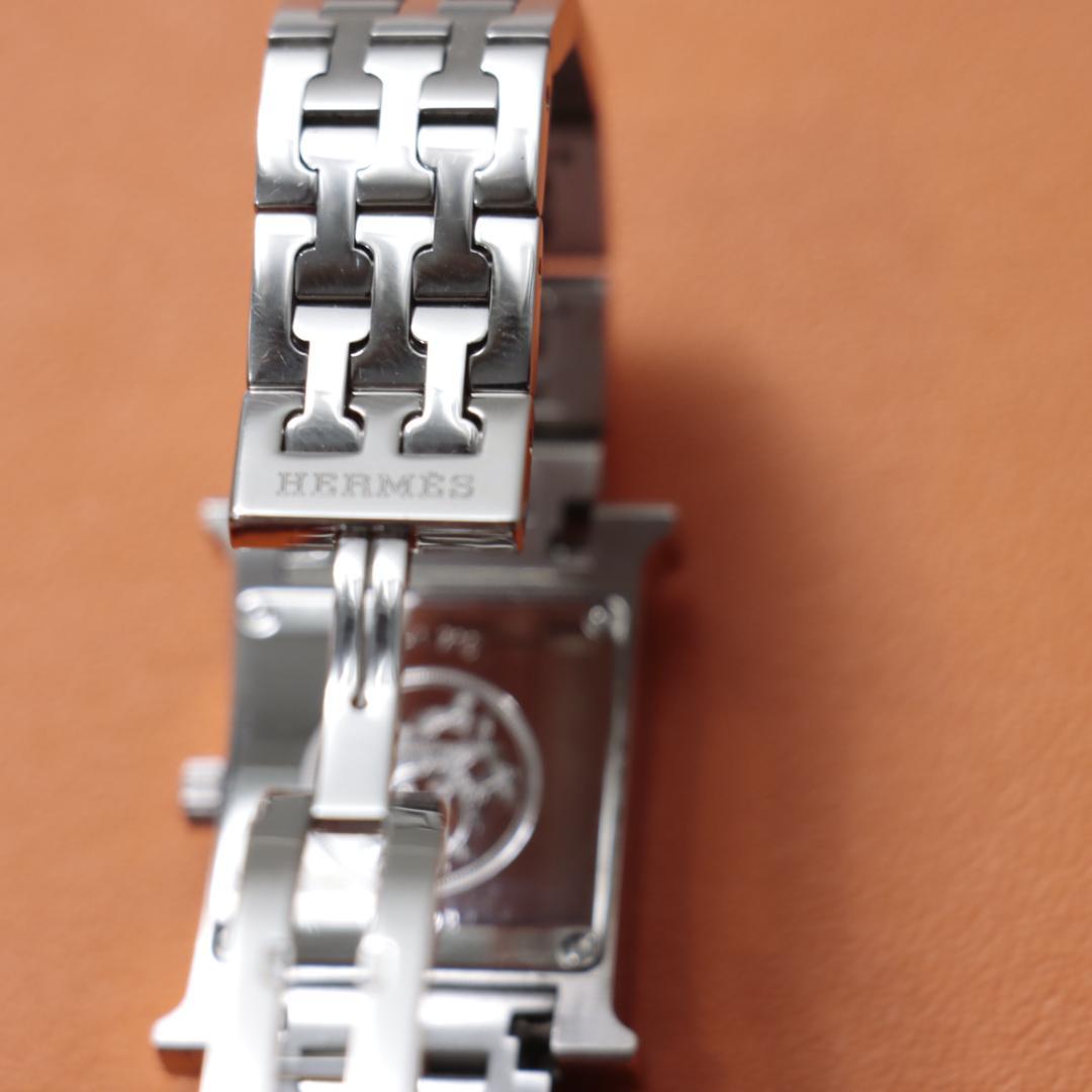 希少！稼働品！極美品　エルメスHERMES Hウォッチ　レディース腕時計　ダイヤ