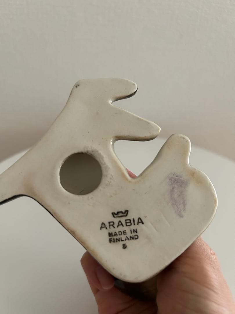 ARABIA アラビア ミハエルシルキン 猫 置き物